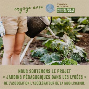 Expressions Jardin s'engage avec la fondation Nicolas Hulot