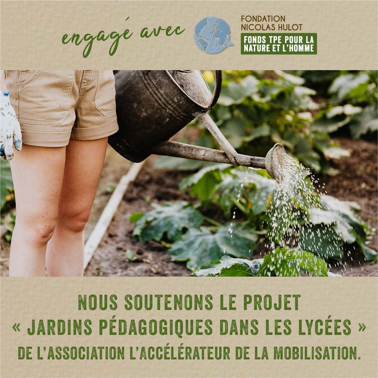 Expressions Jardin s'engage avec la fondation Nicolas Hulot