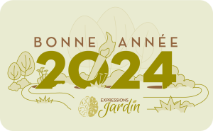 visuel vœux 2024 Expressions Jardin